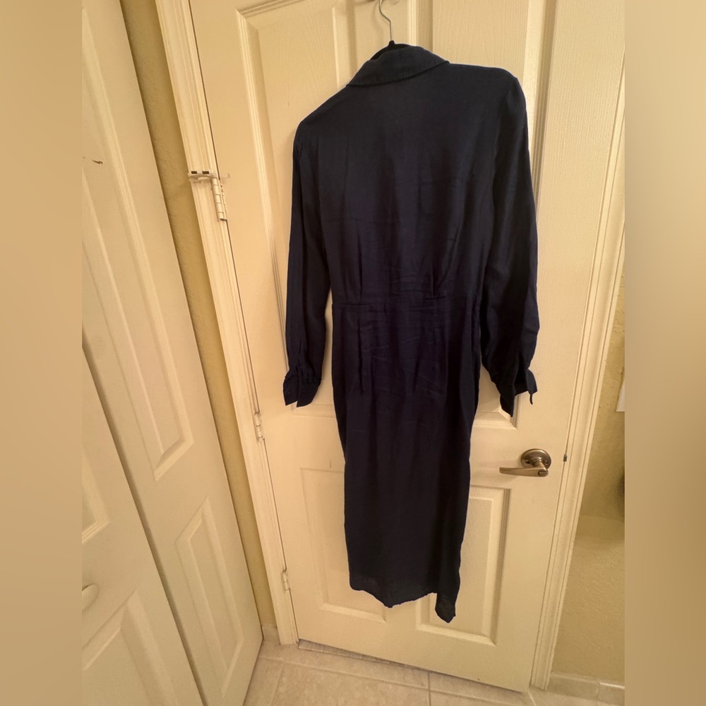 Magaschoni Navy Midi Dress - Picture 2 of 7